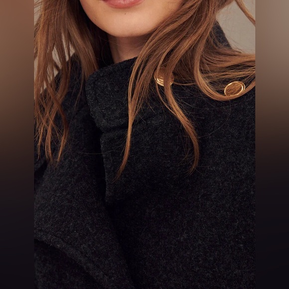 New ba&sh wool Calvi coat. Anthracite. Size European 0 (or 2 in US) - Picture 9 of 15